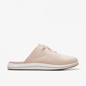 Beige Clarks Women's Breeze Clara Mules | 784ERILNJ