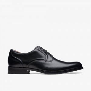 Black Clarks Men's Craft Arlo Lace Oxfords | 204INZKFL