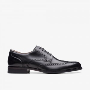 Black Clarks Men's Craft Arlo Limit Oxfords | 608XTCGJD