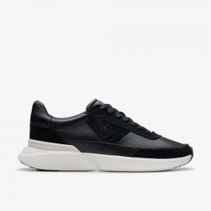 Black Clarks Men's Craft Pace Sneakers | 308UDIWEK