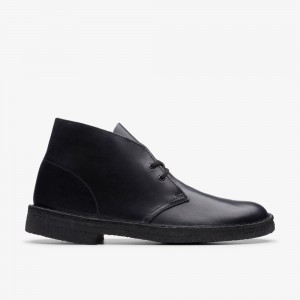 Black Clarks Men's Desert Boots | 325HGJRPE