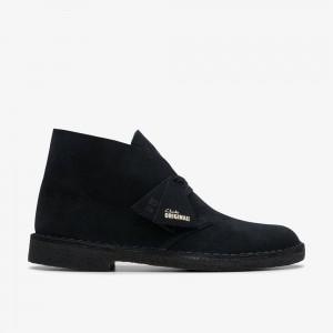 Black Clarks Men's Desert Boots | 329RFLVHJ