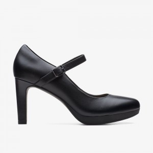 Black Clarks Women's Ambyr Shine Pumps | 123EOVUHL