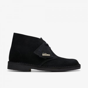 Black Clarks Women's Desert Boots | 180CXOWNQ