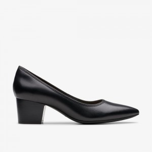 Black Clarks Women's Ellanie Hope Pumps | 586GXHTAP