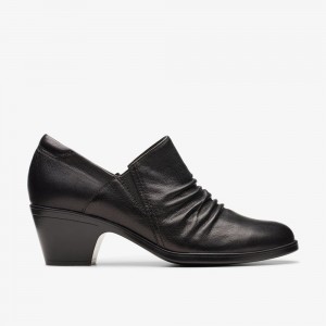 Black Clarks Women's Emily 2 Cove Pumps | 051ZVANMI