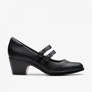 Black Clarks Women's Emily 2 Jane Pumps | 920HKEBXO