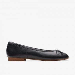 Black Clarks Women's Fawna Lily Ballet Flats | 619FJPVUK