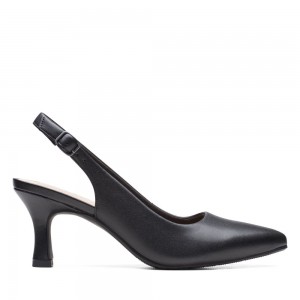 Black Clarks Women's Kataleyna Step Pumps | 061BWNRTY