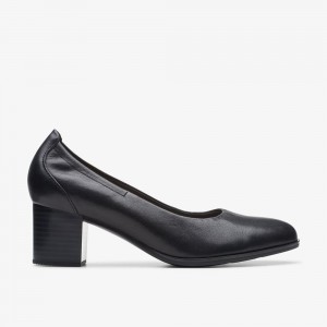 Black Clarks Women's Loken Step Pumps | 709UWJKBT