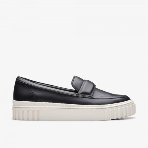 Black Clarks Women's Mayhill Cove Loafers | 987SEDJGX