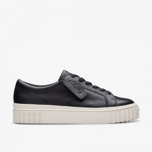 Black Clarks Women's Mayhill Walk Sneakers | 247HUNZFD