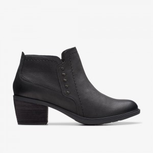 Black Clarks Women's Neva Lo Boots | 901TUBCEV