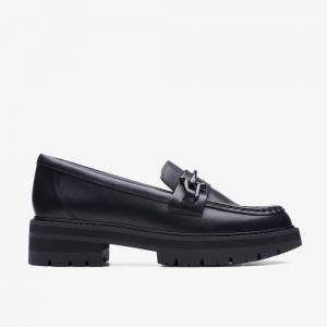 Black Clarks Women's Orianna Bit Loafers | 547HOMAWL