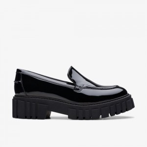 Black Clarks Women's Page Loafer Loafers | 451ULXBCK