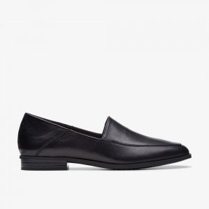 Black Clarks Women's Sarafyna Freva Loafers | 368CSAJEK