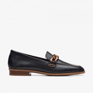 Black Clarks Women's Sarafyna Iris Loafers | 974PUYRLO