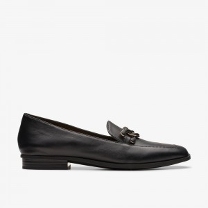 Black Clarks Women's Sarafyna Rae Loafers | 548ZKVPBW