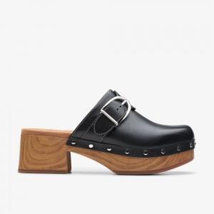 Black Clarks Women's Sivanne Sun Mules | 618GRIZUS