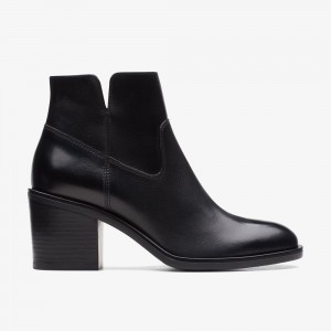 Black Clarks Women's Valvestino Lo Boots | 956JZSAWD