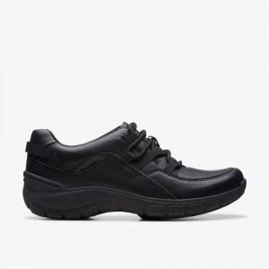 Black Clarks Women's Wave Range Sneakers | 703IRXDQJ