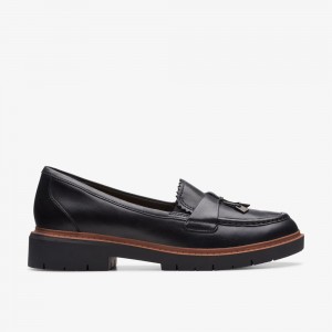 Black Clarks Women's Westlynn Bella Loafers | 748MLZIGB