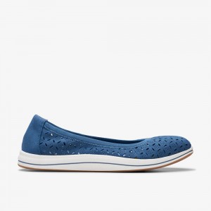 Blue Clarks Women's Breeze Roam Slip On Shoes | 624KZDHYO