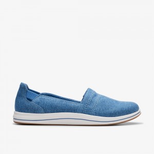 Blue Clarks Women's Breeze Step Ii Slip On Shoes | 296BPVNOQ