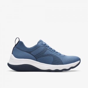 Blue Clarks Women's Circuit Tie Sneakers | 207LNDAKW