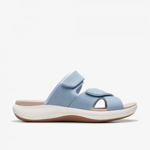 Blue Clarks Women's Mira Ease Flat Sandals | 865NJSWTI