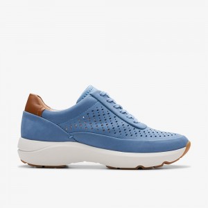 Blue Clarks Women's Tivoli Grace Sneakers | 058OQVHUZ