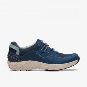 Blue Clarks Women's Wave Range Sneakers | 897OAEJIY