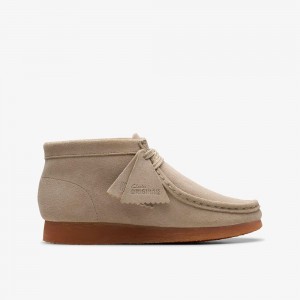 Brown Clarks Kids Wallabee Older Boots | 953VJQXAK