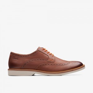 Brown Clarks Men's Atticus Lt Limit Oxfords | 109TWOUXI