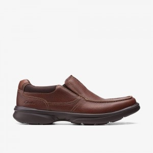 Brown Clarks Men's Bradley Free Loafers | 369DQELNH