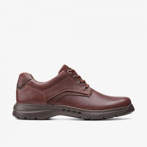 Brown Clarks Men's Brawley Pace Oxfords | 865VXEIHP