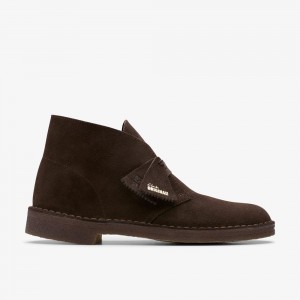 Brown Clarks Men's Desert Boots | 408JLRFSX