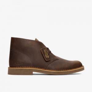 Brown Clarks Men's Desert Evo Boots | 923PXMCAH