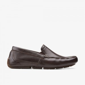 Brown Clarks Men's Markman Plain Loafers | 405ULVGJE