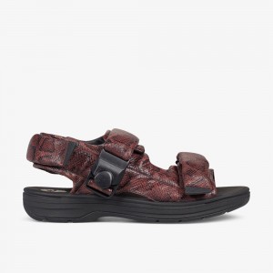 Brown Clarks Men's Martine Rose Sandal 1 Flat Sandals | 816JTPZMN