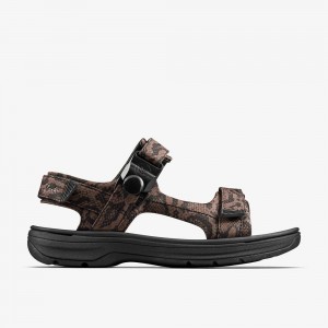 Brown Clarks Men's Martine Rose Sandal 2 Flat Sandals | 947CRKYPM