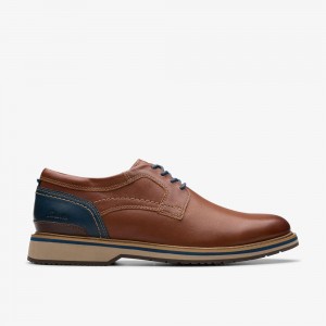 Brown Clarks Men's Monahan Plain Oxfords | 568XGQWHP