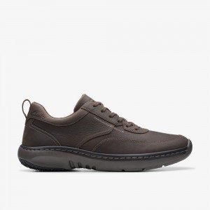 Brown Clarks Men's Pro Lace Sneakers | 091WSXNJZ