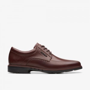 Brown Clarks Men's Un Kendric Way Oxfords | 350TEAOQG