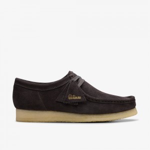 Brown Clarks Men's Wallabee Slip On Shoes | 265UBACOX