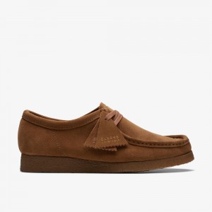 Brown Clarks Men's Wallabee Slip On Shoes | 957VOXZSQ