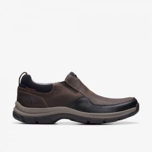 Brown Clarks Men's Walpath Step Loafers | 197PXRCAT