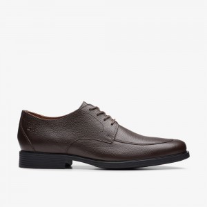 Brown Clarks Men's Whiddon Apron Oxfords | 913VTRSLA