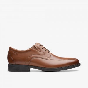 Brown Clarks Men's Whiddon Pace Oxfords | 530YLTOEG