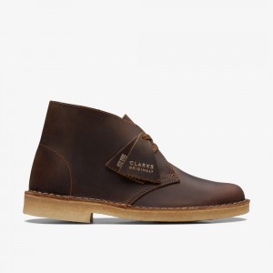 Brown Clarks Women's Desert Boots | 481BDKSUM